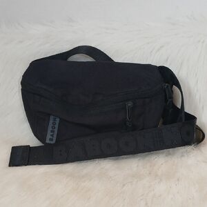 Baboon To The Moon Fanny Pack Black Crossbody Bag Unisex